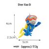 Blue Diver Fish Tank Ornament Set - Floating Aquarium Decoration Gift