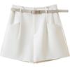 Women's High-Waist Pleated Wide-Leg Casual Shorts