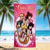 1Pc Sailor Moon Adventures Beach Towel, Quick Dry, Multi-Use for Beach Pool Gym Yoga Home Travel, Christmas, Halloween, Xmas Gift Em92858
