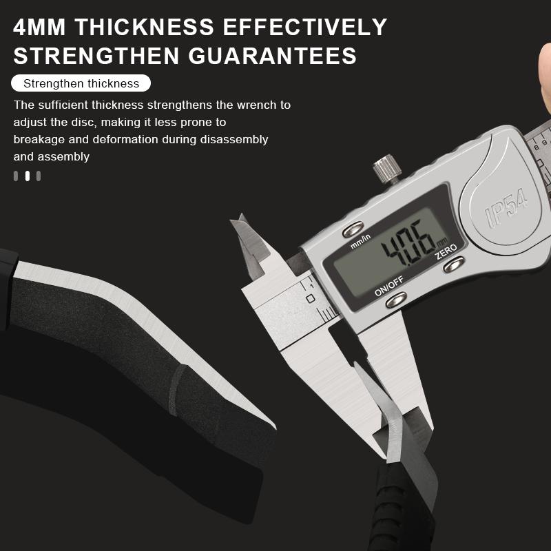 Bicycle Hydraulic Oil Disc Piston Push Bike Disc Rotor Alignment Tool Cycling Disc Brake Correction Wrench Adjustment Tool