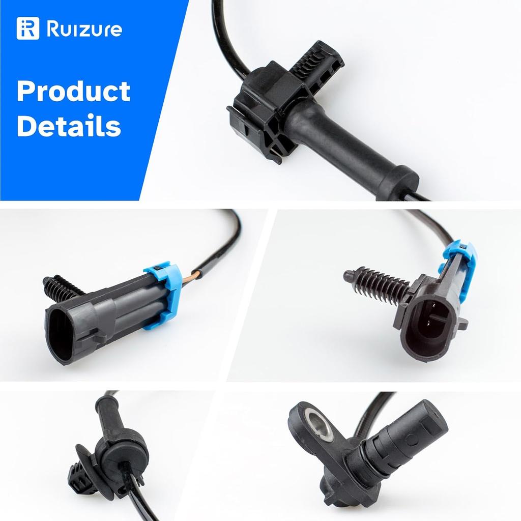 Rear Wheel Speed ABS Sensor Left Right Fit For 2007 2008 2009 2010 2011 2012 2013 2014 Cadillac Escalade ESV EXT, Chevy Tahoe Avalanche Suburban, GMC