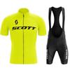 SCOTT Mens Cycling Jersey Short Sleeve Breathable Quick-Dry Performance Bike Shirt Customizable Design