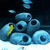 Cichlid Stones Aquarium Ceramic Rock Cave Ornament Decor for Fish Tank Pond