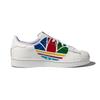 Adidas Superstar Pure J 'Colorful Trefoil - Cloud White' (Unisex) Cloud White / Red / Blue Kids' Skateboarding Shoes FW4008