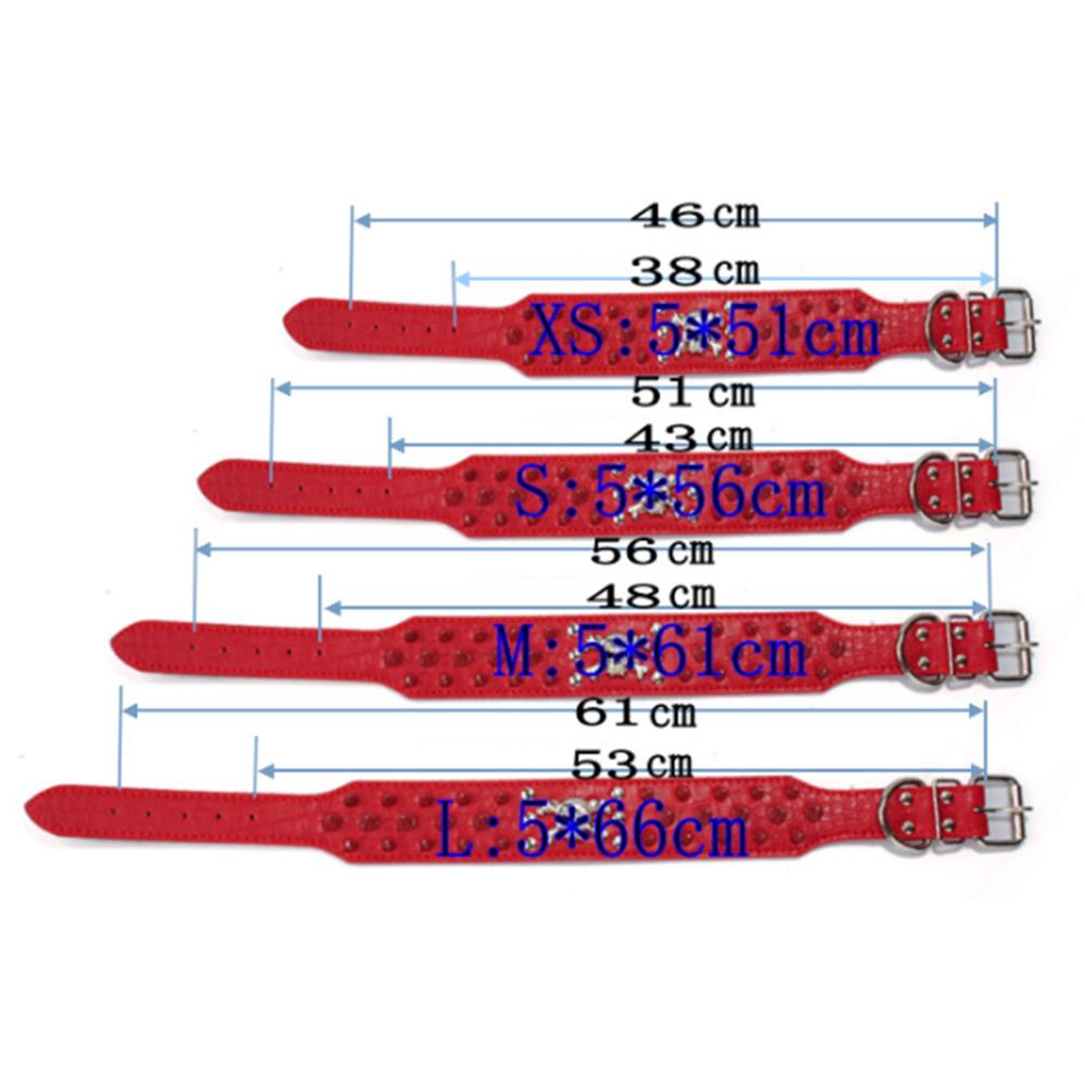 Mit Spikes besetztes kleines großes Hundehalsband, Nietenzubehör, Hond-Halsband für Welpenhalskette, Leder, PU, ​​Pitbull, Bulldogge, Heimtierbedarf