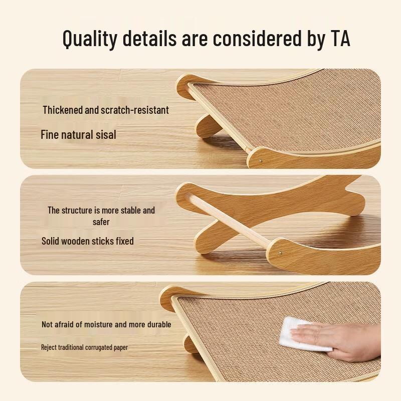 Jing Ruixiang Sisal Cat Scratcher Lounge Bed