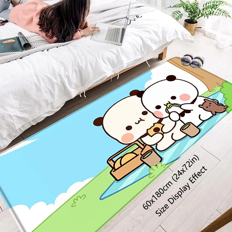 Living Room Rugs Foot Carpets Bubu Dudu Entrance Doormat Kawaii Rug Floor Mats Carpet Anti Slip Mat Home Kitchen Hallway Decor