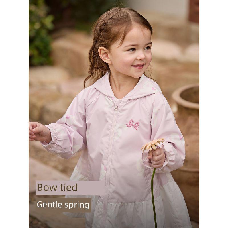 David Bella Kidsren's 2026 New Style Jacket for Girls, Spring Waterproof and Breathable Top, Baby Girl's Class a Windproof Jacket