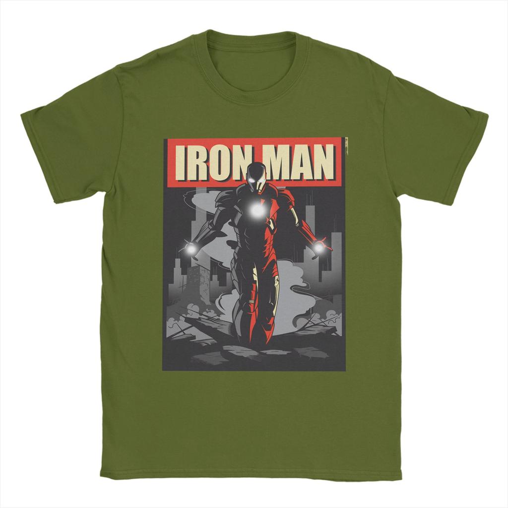 Avengers Iron Unisex TShirts for Unisex Funny 100 Cotton Tee Shirt Crew Neck Short Sleeve T Shirt Adult Clothing
