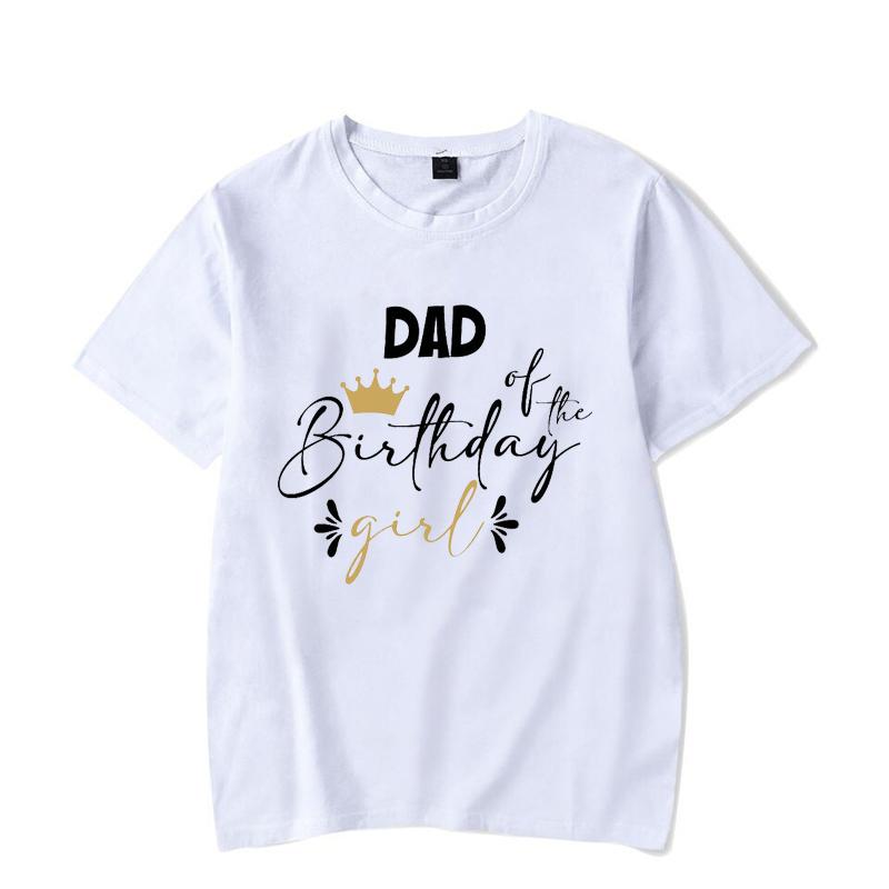 Personalized Family Birthday Group Outfits Party T-shirts Birthday Girl Matching Children Clothing T-shirts Set Family Tee Tops
