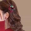 Red Star Bow Hair Clip for Women - New Year Headdress, Cute Bangs & Side Clip Hair Accessory