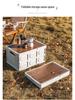 Outdoor Camping Truhe mit Holzdeckel und Griff