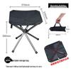 Portable Outdoor Telescopic Folding Camping Chair - Stainless Steel Fishing Stool
