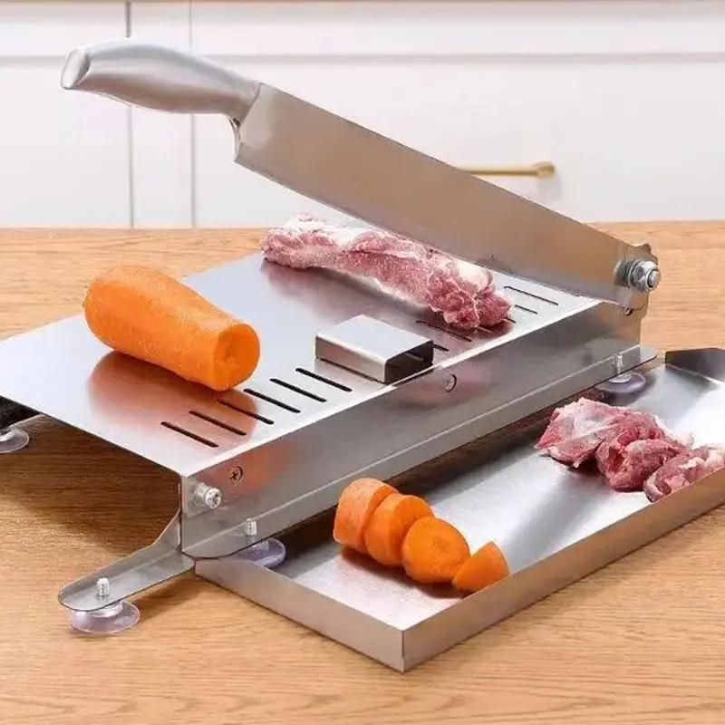 Stainless Steel Cleaver Knife Heavy Duty Meat Chopper Kitchen Butcher Knife Bone Cutter Slicing Tool for Frozen Meat Cutting and Food Preparation
