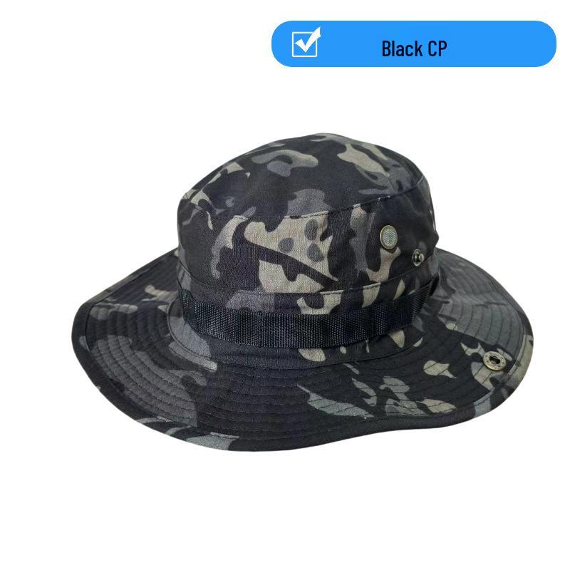 Unisex Camouflage Wide-Brimmed Sun Hat - Foldable Outdoor UV Protection