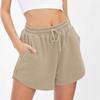 Grenzüberschreitende unabhängige Station Amazon Mode Damen Sportshorts lässig locker Sommer mittlere und hohe Taille einfarbige Shorts Damen