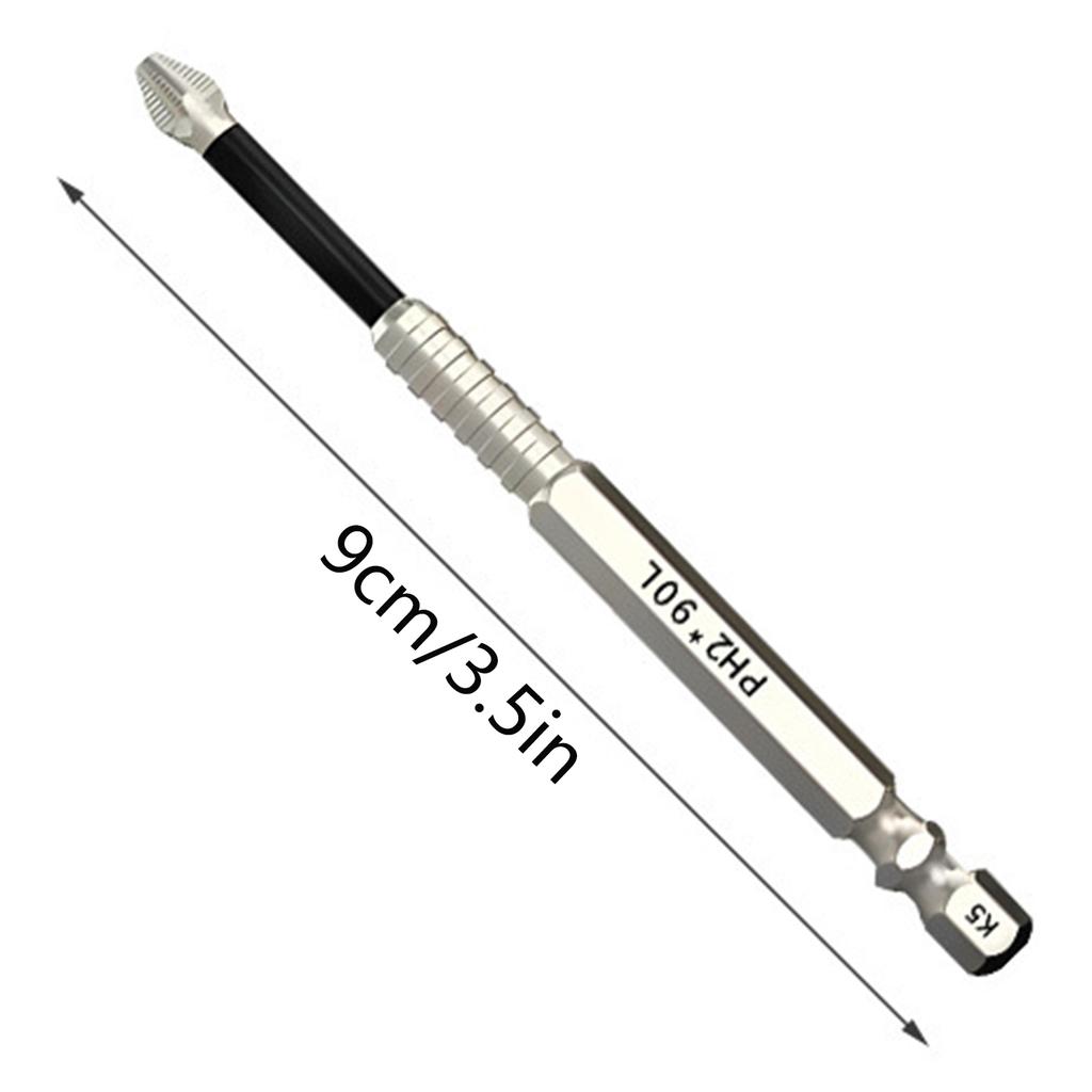 5/6/9pcs Drill Bit Set High Hardness Magnetic Cross Screwdriver Head Anti Slip Impact Resistant Phillips Screwdriver Bit Kit