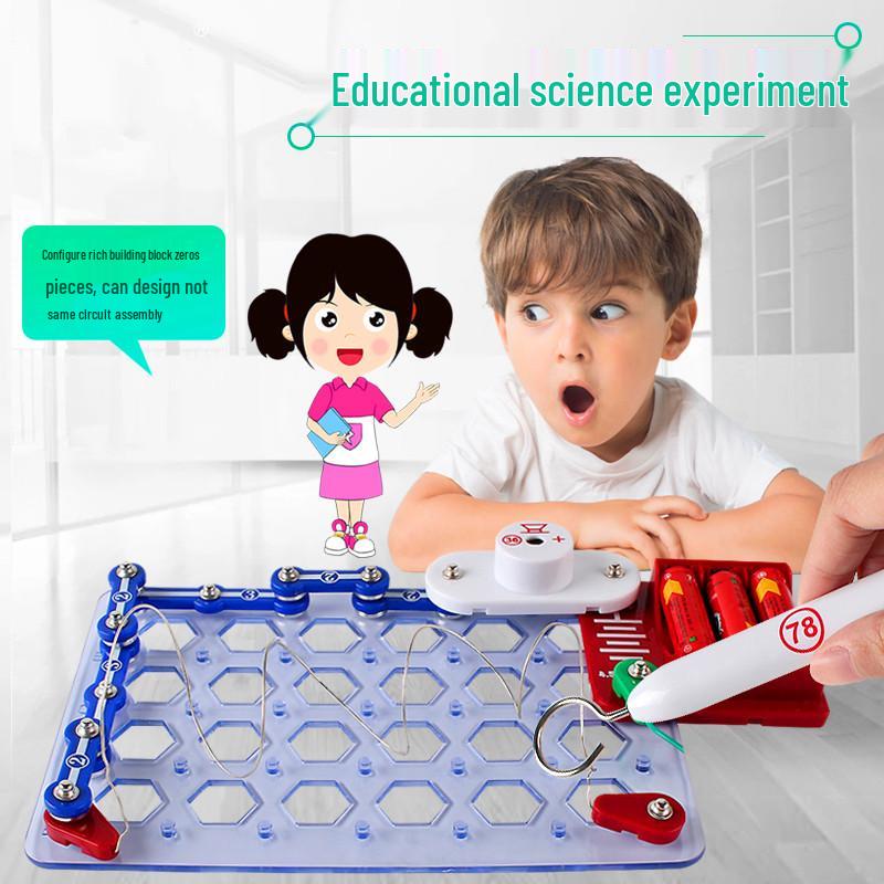 Blocuri electronice de construcție pentru copii Set de explorare laborator științific STEM