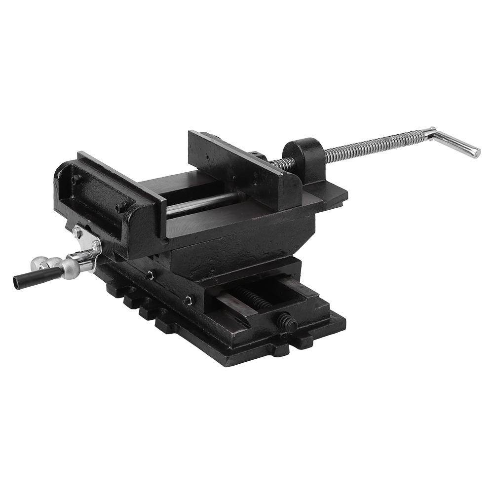6inches Cross Slide Drill Press Vise Metal Milling Vice Holder Clamping Bench Mount