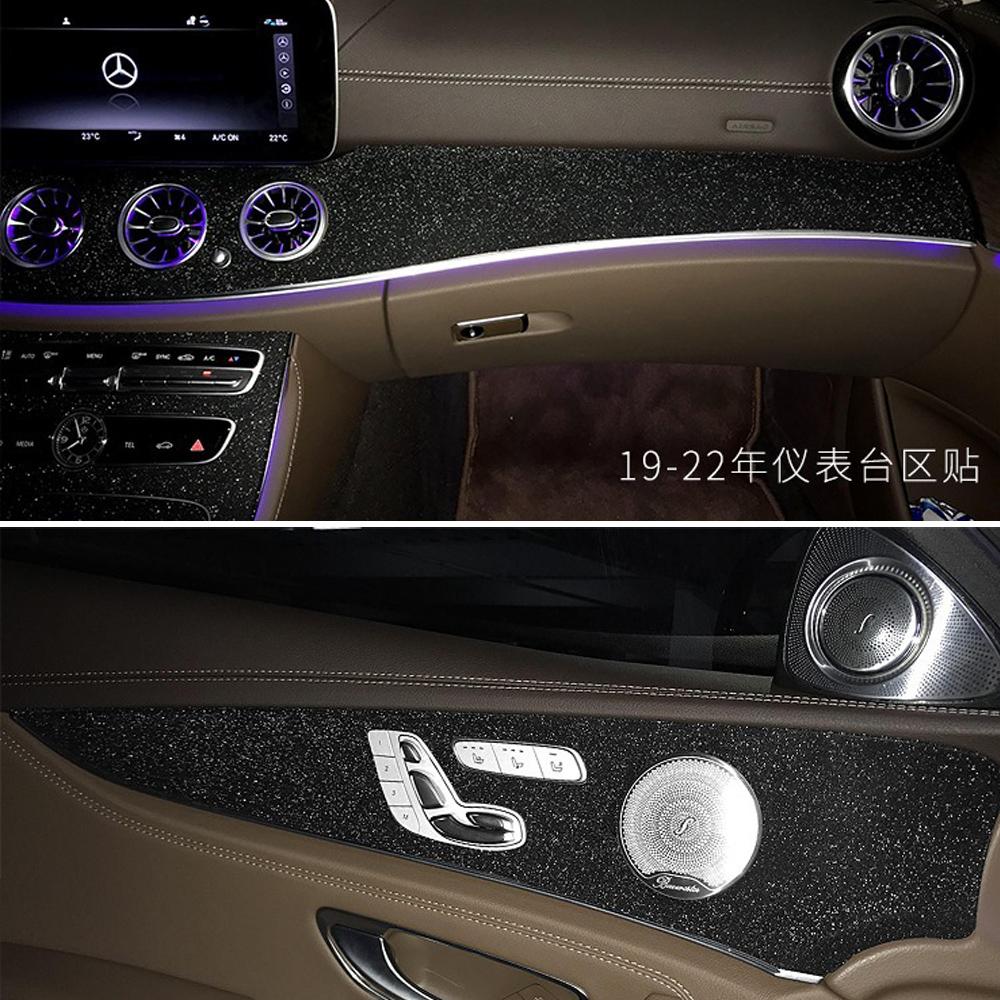 Car-Styling 5D Carbon Fiber Car Interior Center Console Color Change Molding Sticker Decals For Mercedes E Class W213 2016-