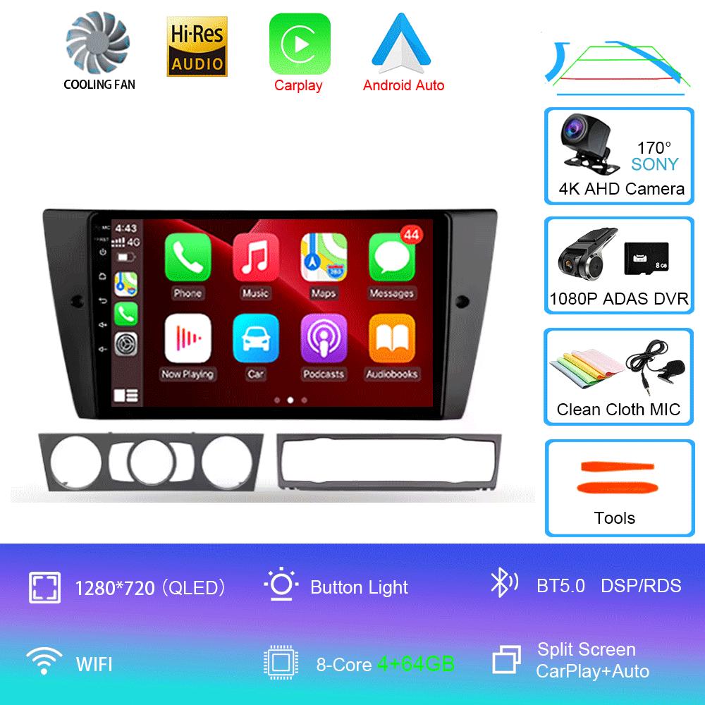 Android 14 Car Radio For BMW 3-Series E90 E91 E92 E93 2005 - 2013 Multimedia Video Player Navigation GPS No 2din 2 Din Dvd