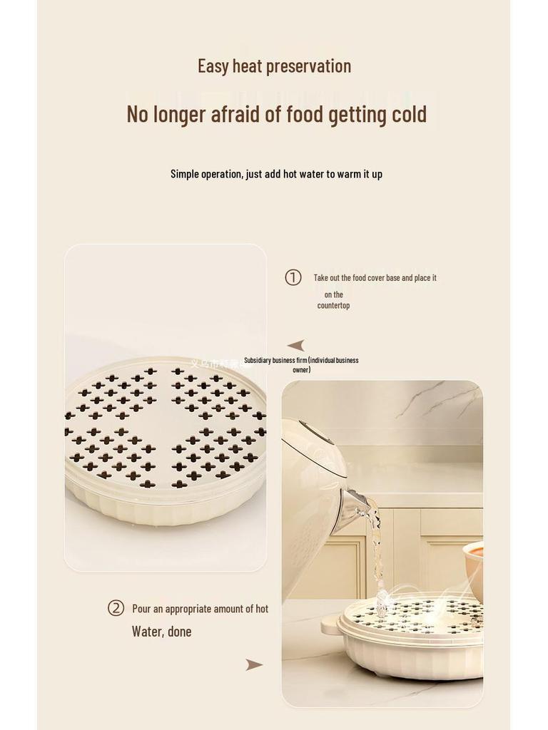 Multi-layer Transparent Food Cover for Dining Table Insulation