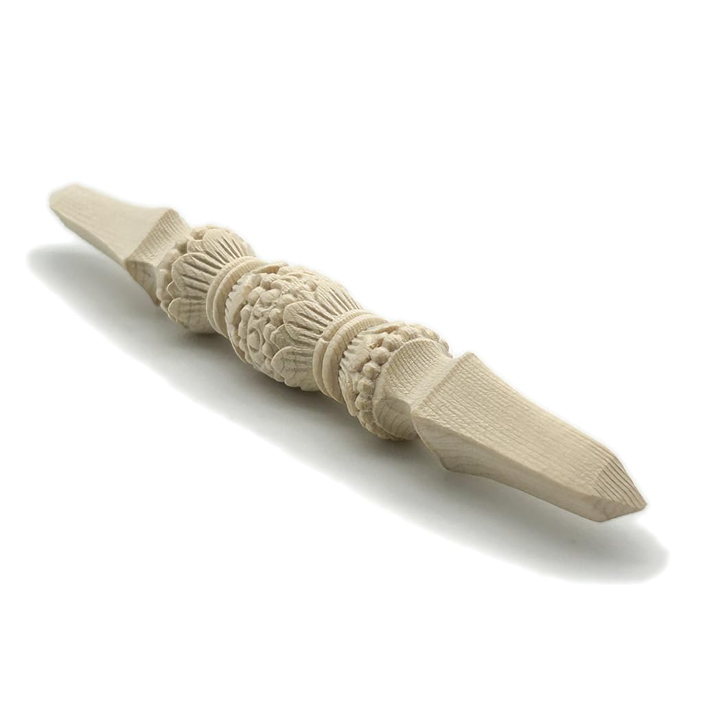 HU Trading Wooden Buddhist Altar Tool, Dokko Vajra, 12cm, Ritual Implement, Vajra, Esoteric Buddhist Ritual Implement, g2801