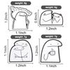 Flork Meme Enamel Pins Funny Sarcasm Cartoon Brooches Cute Humorous Spanish Quotes Lapel Badges Jewelry Gift for Friends