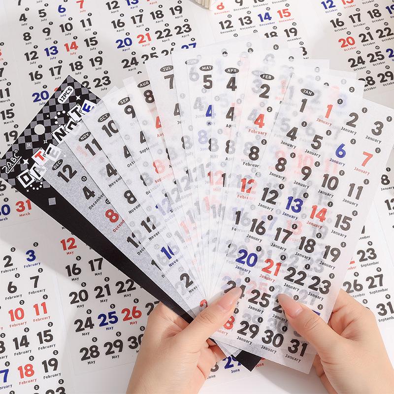 Yuezhen Daily Planner Stickers - 365-Day Journal Die-cuts