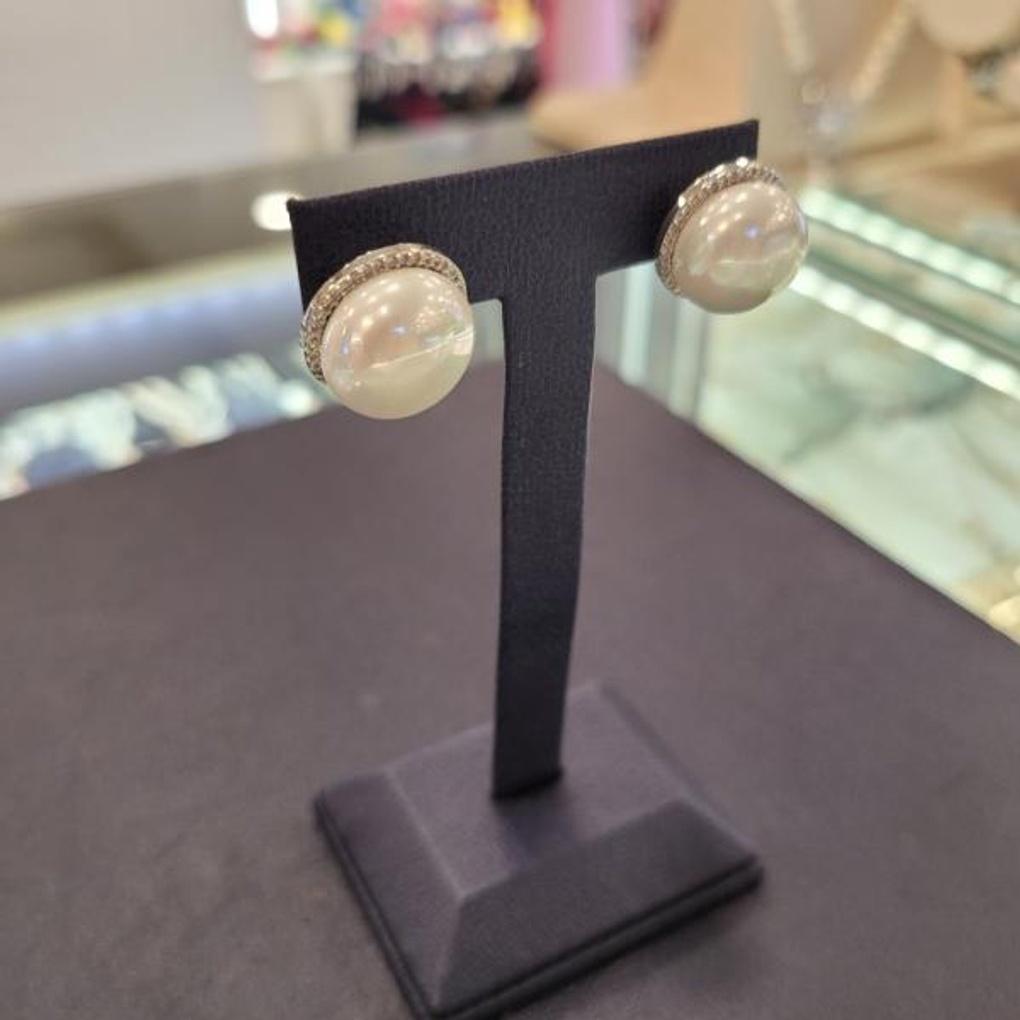 ARTRIA Pearl Cubic Line Post-E Earrings CHAERJJ0002WHF