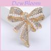 Spilla Lega Farfalla Fiocco per Donne Con Decorazione Strass Accessorio Moda Primavera