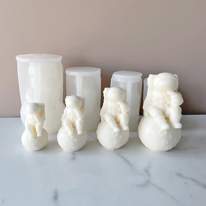 Matriță Săpun Decorațiune Astronaut 3D Matriță DIY Ceară Aromată pentru Lumânări Matrițe Săpun Aromatic pentru Fabricarea Lumânărilor