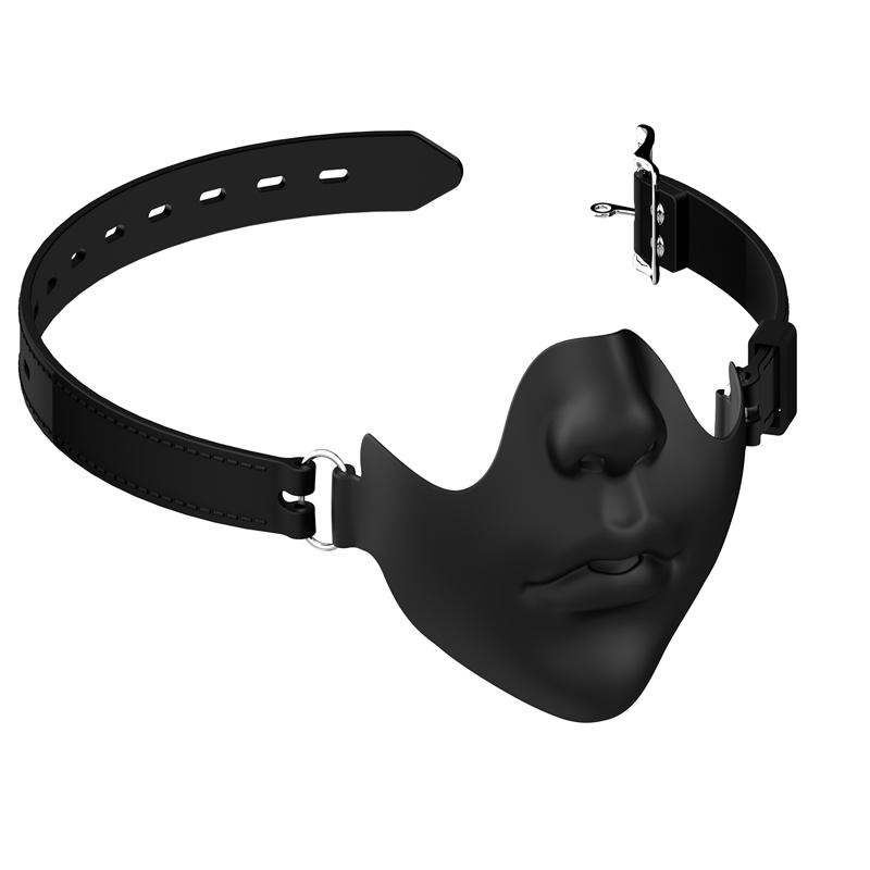NEW Mouth Gag Mask Leather Strap On Sex Bondage Breathable Ball Gag Dildo Fetish BDSM Erotic Sex Toys For Couple Adult Game 18+