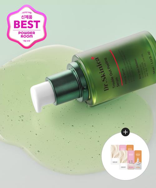 Jaminkyung Dr. Skinica Plus Trouble Out Peeling Serum 34ml [free  Oil To Foam 1ml + Snail Cream 1ml Trial Pack Of 2] NONE