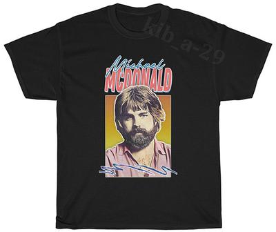 Michael McDonald 80s Retro Faded Style Tribute T-Shirt S-5XL Men Women Unisex Unisex T-Shirt