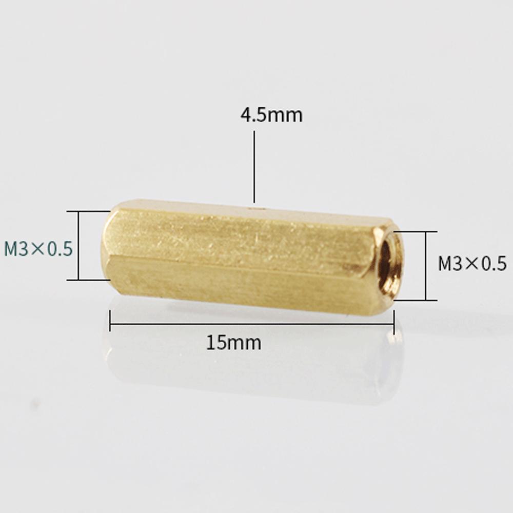 M3  M4 M5 M6 M8 M10 M12 M14 M22 Metric Female Brass Hex Rod Coupler Pipe Fitting Connector Adapter Water Gas Oil