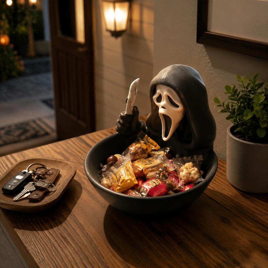 Halloween Face Candy Bowl for or Party Decor