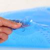WTEMPO 1PC Simple Footprint Shaped Mat Suction Cup Non-slip Mat for Home Bathroom Hotel Transparent Massage Foot Mat