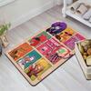 Cartoon Pattern Print Rug Floor Mat for Living Room or Bedroom Soft and Comfortable Carpet a Gift for Birthday and Holiday.