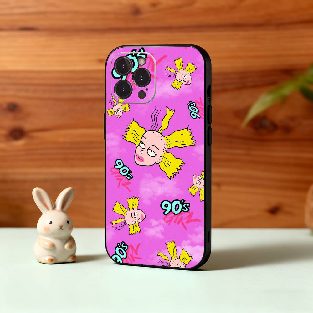 

T-The S-Spoiled Princess R-Rugrat Phone Case For iPhone17,16,15,14,13,12Plus,Pro Max,XS,5G Soft Silicone Black Cover iPhone14ProMax