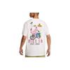 Nike Sports Lifestyle Series White T-Shirt with Cartoon Graphic on the Back Men