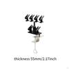 Airbrush Clamp on Holder, Air Brush Station for Garage or Workspace Hold 6 Pens Accessories