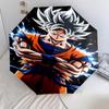 1 PC Automatic Folding Umbrella - Son Goku Pattern Portable Foldable Design With 8 Ribs Christmas Birthday Gifts