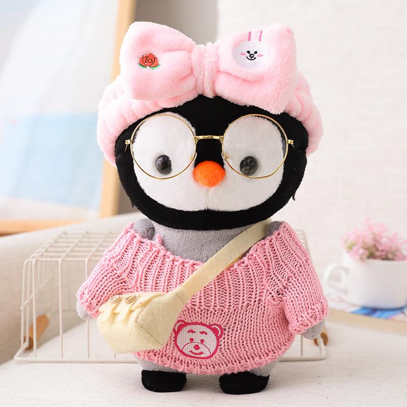 30cm Cartoon Cute Dress Up Penguin Plush Toy Stuffed Soft Kawaii Penguin Doll Animal Pillow Birthday Gift For Kids Children