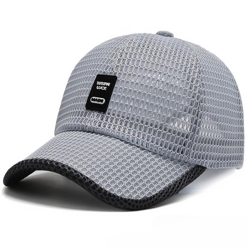 For Baseball Cap Mesh Breathable Men Women Adjustable Stretch Fit Duckbill Sun Hat