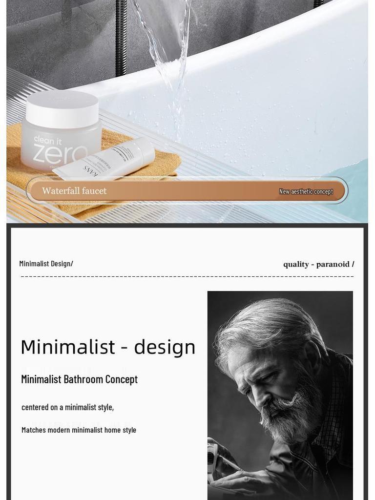 Wandmontierter Luxus-Wasserfall-Badewannen-Duscharmatur