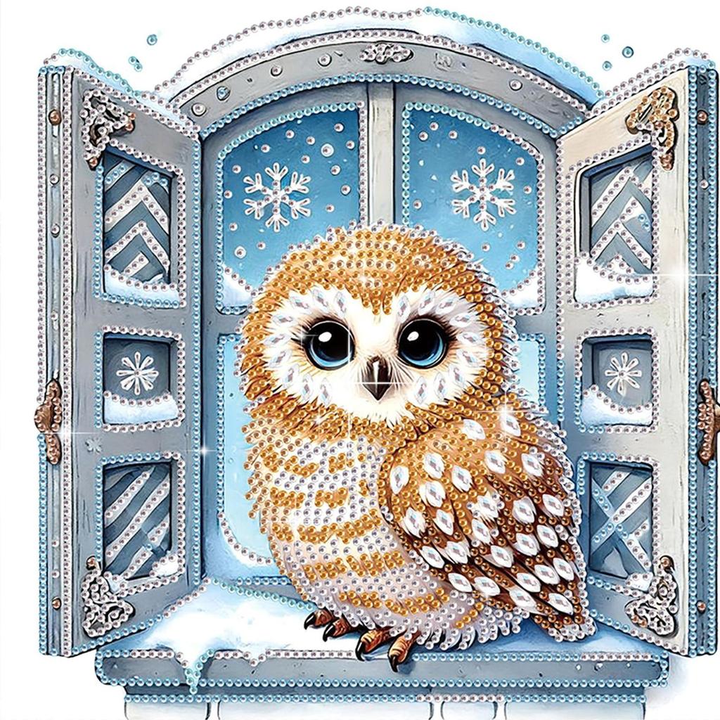 Winter Animals 5D DIY Diamond Art Painting Kits for Home Wall Decor Diamond Art Kits DIY Gem Art Diamond Painting Kits 30x30cm