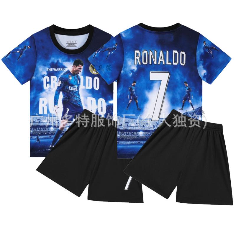 2 New children's football jersey set Boys and girls games game jersey Kindergarten performance jersey jersey