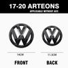 2PCS Car Hood Front Grille Emblem Rear Trunk Lid Cover Sticker Auto Accessories for Volkswagen VW Tiguan 2017 2018 2019 2020 HN5F