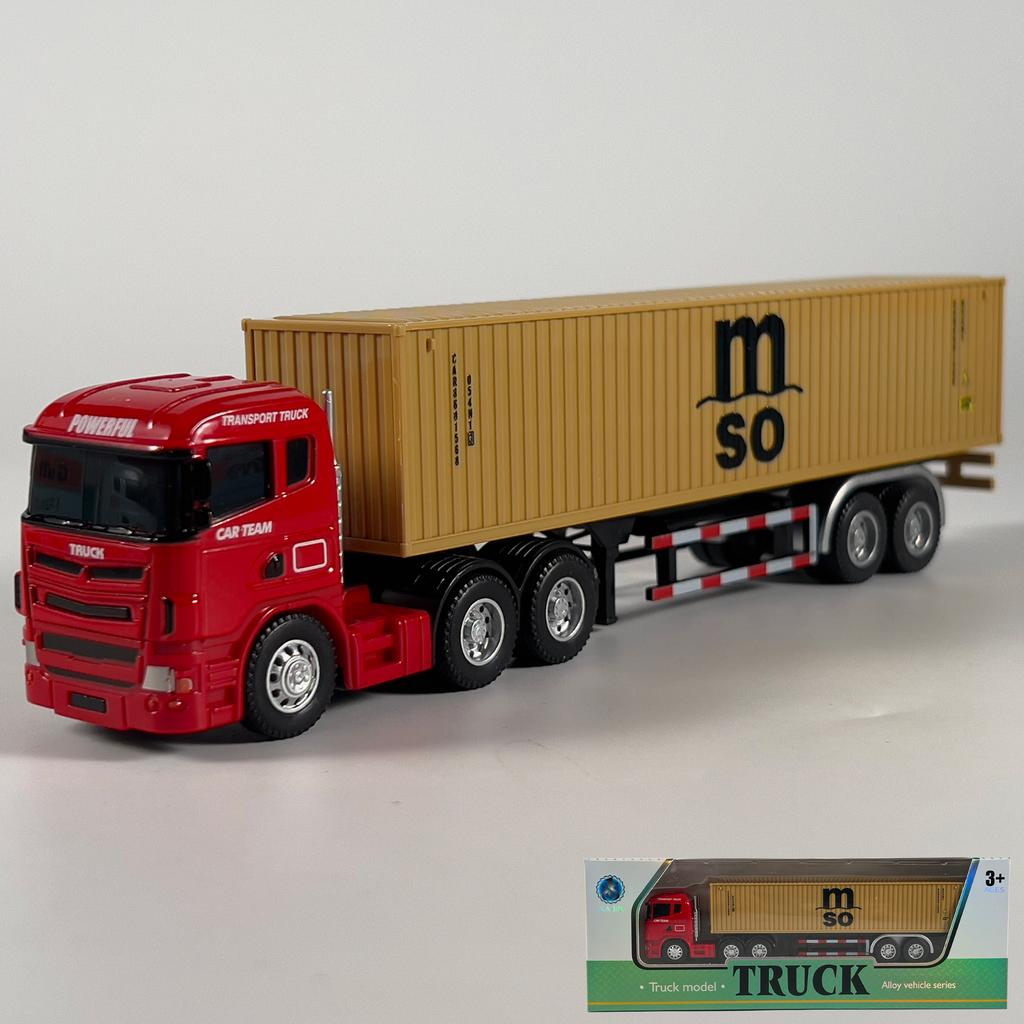 1:64 Scania Container Truck American Container Truck Alloy Diecast Model Car Mini GT Vehicle Toy Models Miniature Cars Birthday